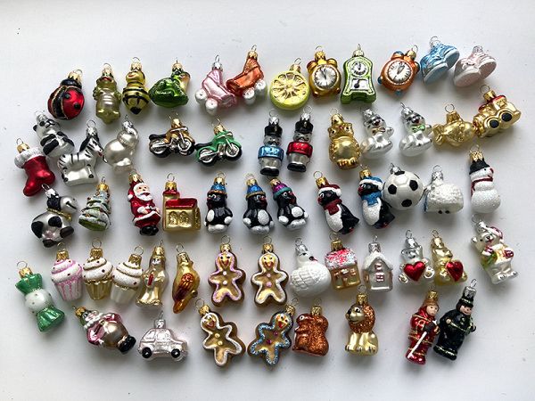 Игрушка елочная стеклянная "Мини-форма"